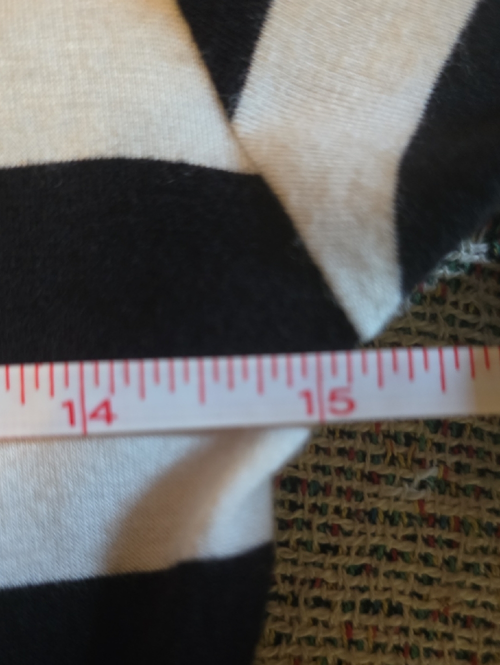 Trulli Women's M Tall Black White Striped Pull On Maxi Dress Cinched Waist - Picture 7 of 7
